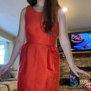 J. crew red dress